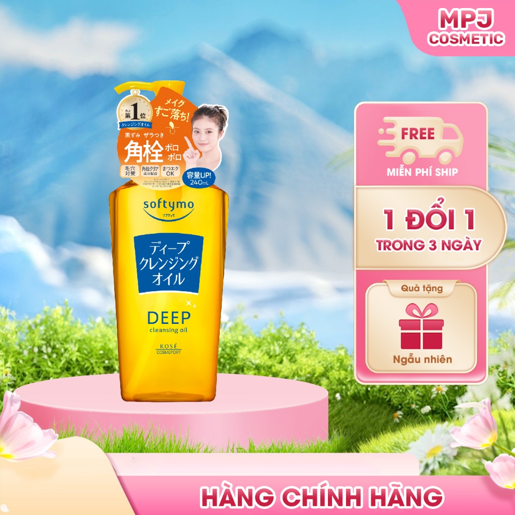 Dầu Tẩy Trang Làm Sạch Sâu Kosé Softymo Deep Cleansing Oil NC