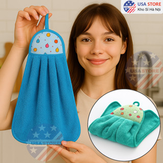 Combo 2 Khăn Lau Tay, Lau Bát Chén Đĩa Nhà Bếp Dày Dặn Đa Năng - Sợi Cotton Siêu Thấm Hút Nước 2 Mặt
