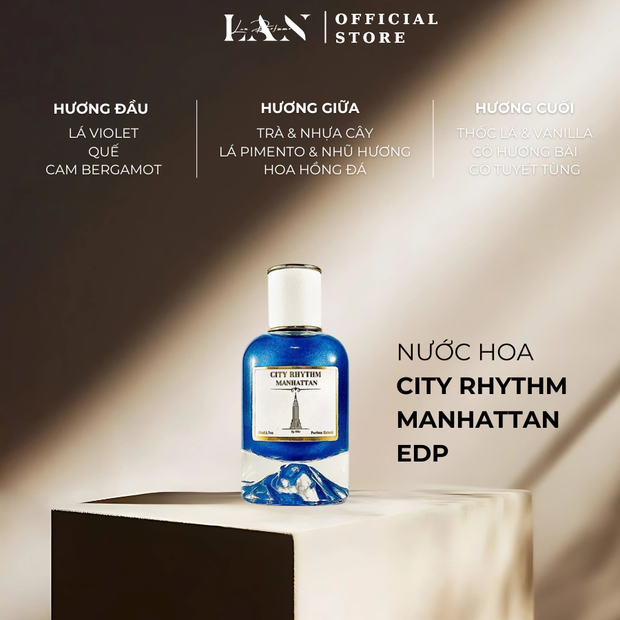 [LAN] Nước Hoa Unisex City Rhythm Manhattan 10/20ml