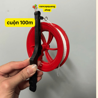  Dây dù thả diều tay quay cuộn 100m dây thả diều tay cầm tiện lợi có khoá xoay chịu tải tốt loại mới 