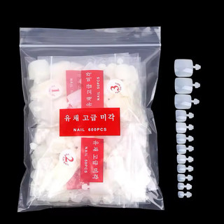 Túi 600 móng úp CHÂN đục (Bịch) gắn móng làm nail gel