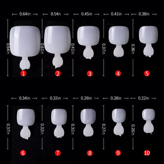 Túi 600 móng úp CHÂN đục (Bịch) gắn móng làm nail gel