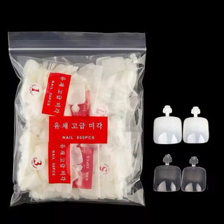 Túi 600 móng úp CHÂN đục (Bịch) gắn móng làm nail gel