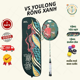   Đan cước+quấn cán+Túi  Vợt Cầu Lông VS YouLong Rồng Xanh Chính Hãng 