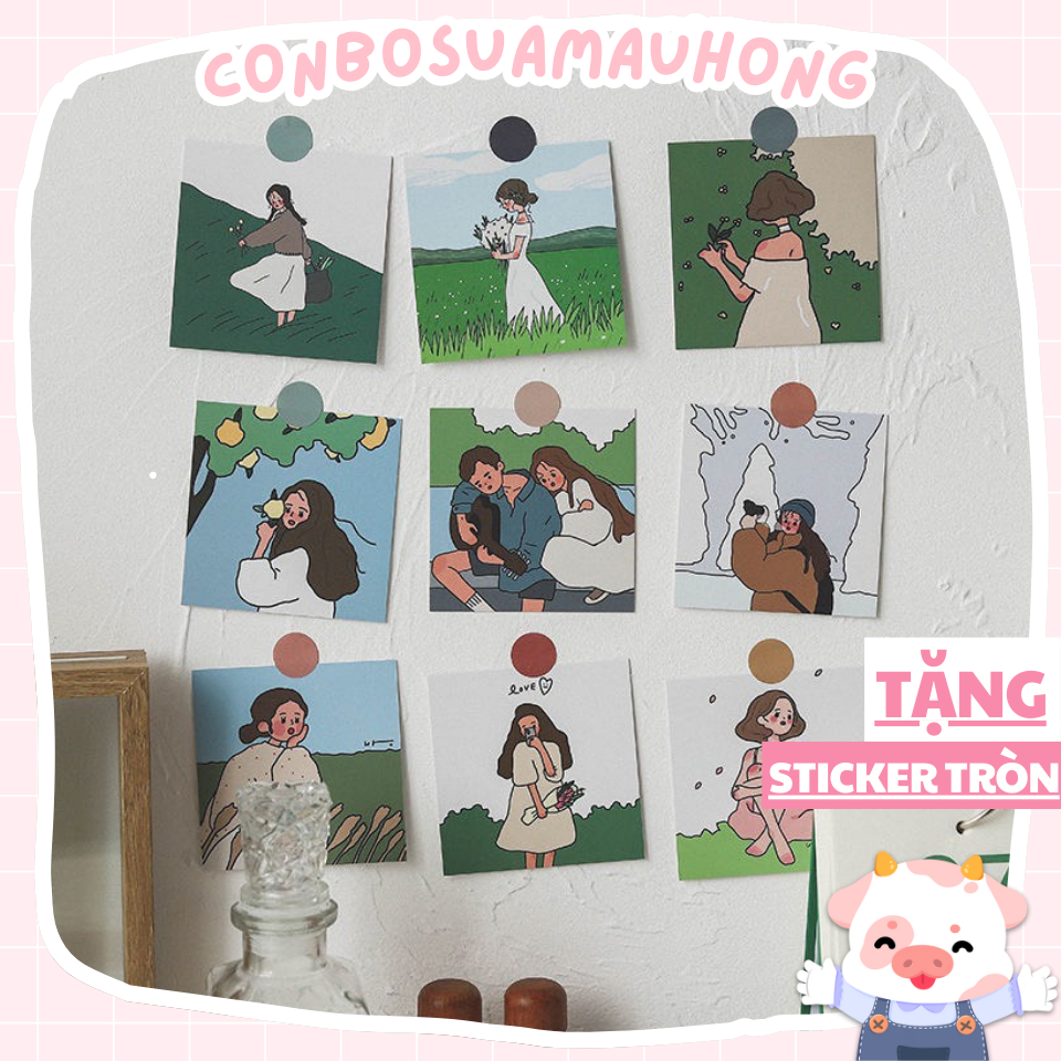 SET ẢNH POSTCARD CÔ GÁI DECOR TRANG TRÍ A.1