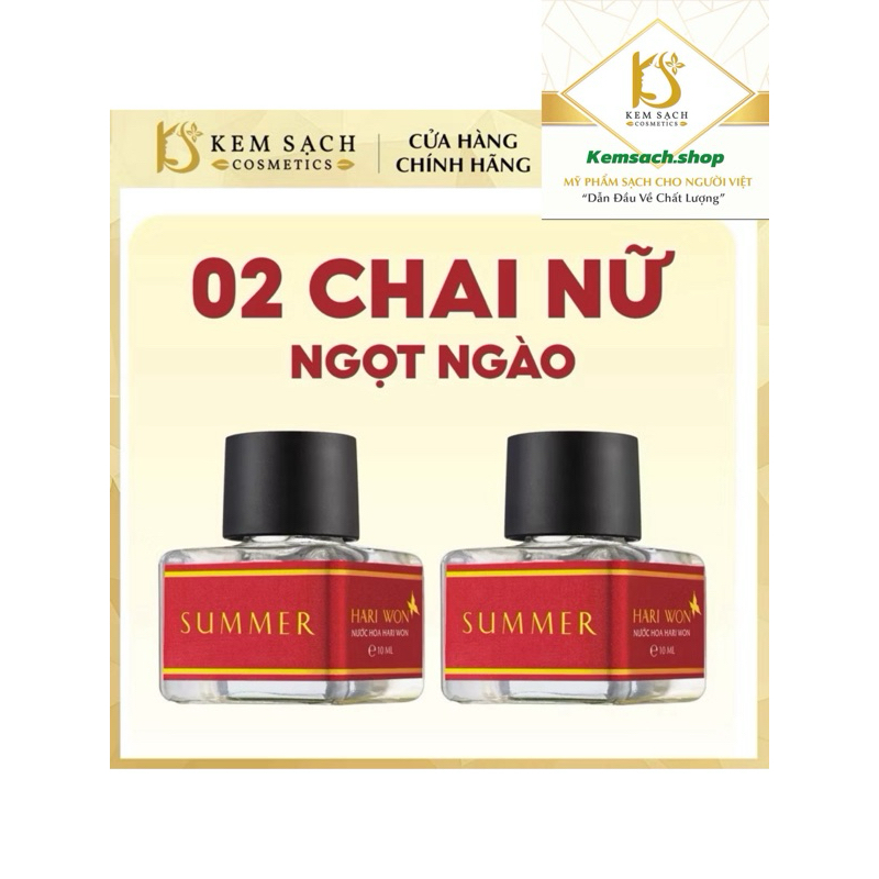 Combo 2 nước hoa mini HARI WON lưu hương lâu/ chai 10 ml