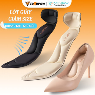 Lót Giày Nữ 7D MINSU M2301 Bảo Vệ Êm Chân, Chống Trầy Thốn Gót, Chống Rộng, Rớt Gót Cho Giày Cao Gót,  Búp Bê