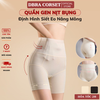  Quần Gen Nịt Bụng Cạp Cao Mặc Hàng Ngày DBRA CORSET Dáng Đùi Vải Su Lạnh Có 4 Nẹp Định Hình - GB.28 
