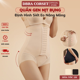  Quần Gen Nịt Bụng Định Hình DBRA CORSET Chất Su Cạp Cao Chống Cuộn 4 Nấc Cài Siết Eo Nâng Mông GB.36 