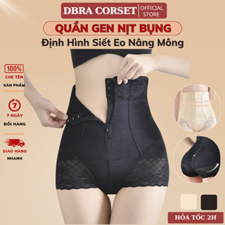 Quần Gen Nịt Bụng DBRA CORSET Định Hình Cạp Cao Kéo Khóa Có Nẹp Chống Cuộn Siết Eo Thon Gọn - GB.25