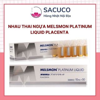 Nhau Thai Ngựa Melsmon Platinum Liquid Placenta- Nước Uống Nhau Thai Ngựa Nhật Bản Hộp 30 Lọ