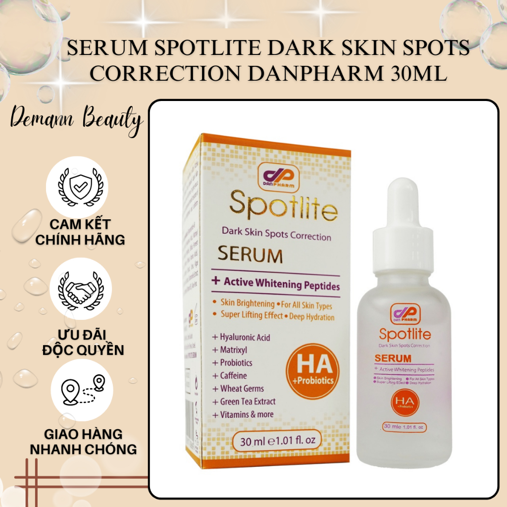 [Công ty] Serum làm trắng và cấp ẩm Spotlite Dark Skin Spots Correction Danpharm 30ml