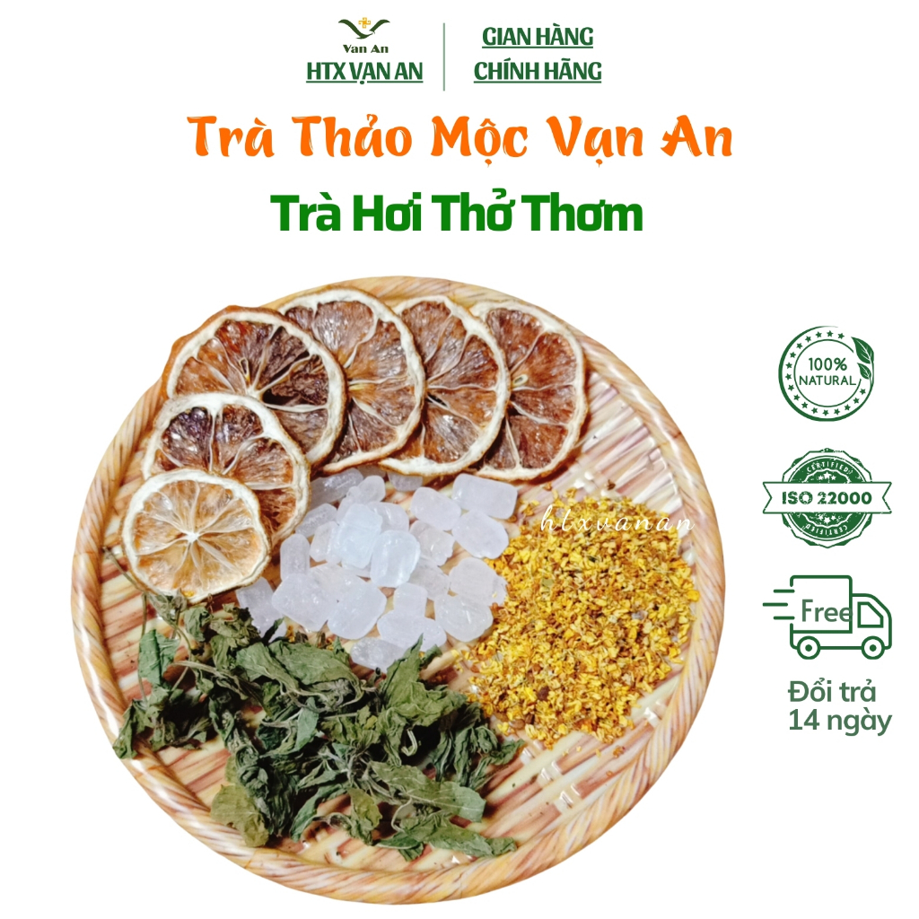 Trà hơi thở thơm thảo mộc Vạn An Trà thảo mộc thơm miệng đẹp da, điều hòa huyết áp…….