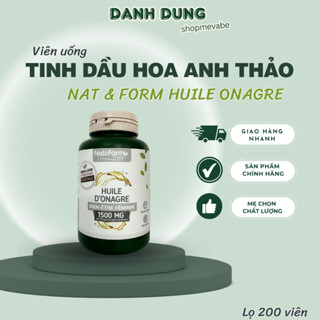 Viên Uống Tinh Dầu Hoa Anh Thảo Hữu Cơ Pháp NAT & FORM -200 viên