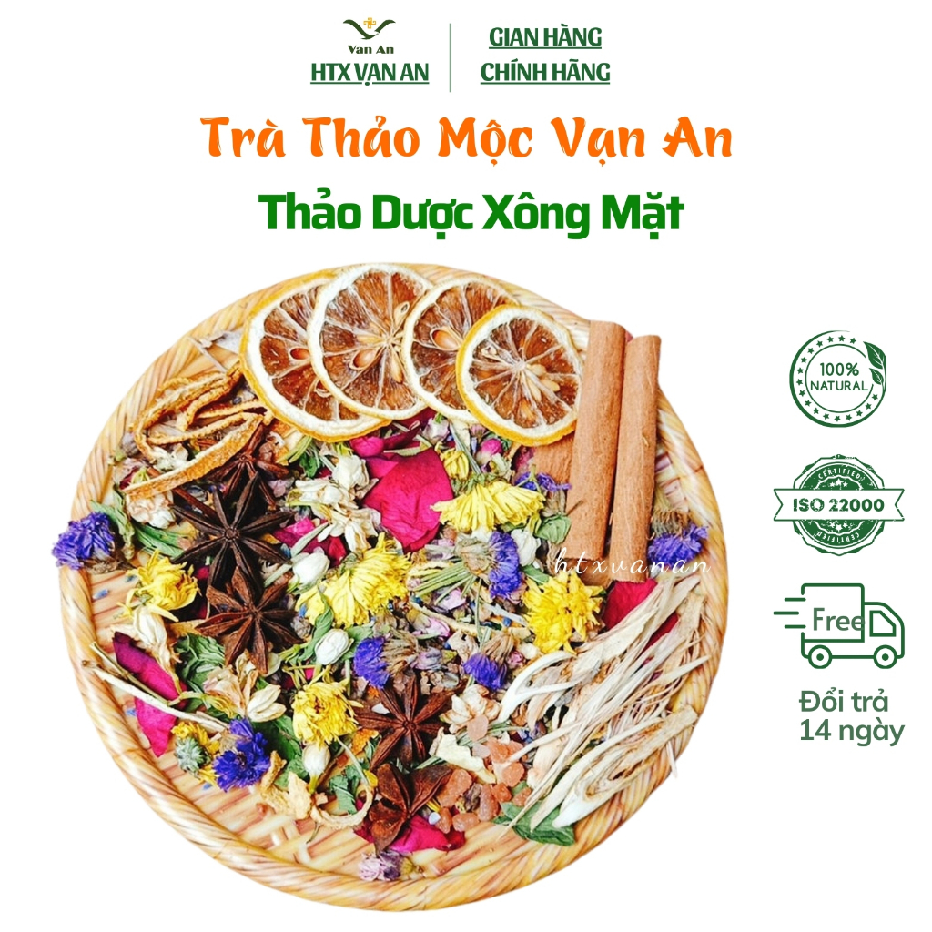 Muối hồng thảo dược xông mặt thành phần thảo mộc thải độc da chăm sóc da mặt mịn màng