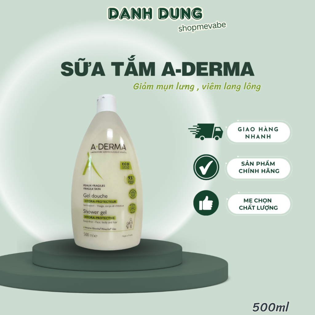 Sữa Tắm Giảm Mụn Lưng Aderma 500ml