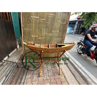 thuyền gổ trang trí dài 1m5