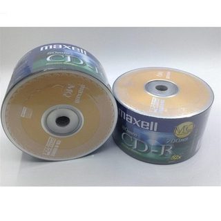 Set 50 đĩa CD trắng Maxcell, đĩa dùng để ghi 1 lần