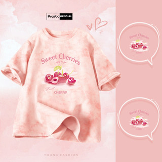 Áo Thun Loang, Áo Loang Unisex By PEABOO Mã TL BST Hoa Anh Đào Chất Cotton Form Rộng Cho Nam Nữ