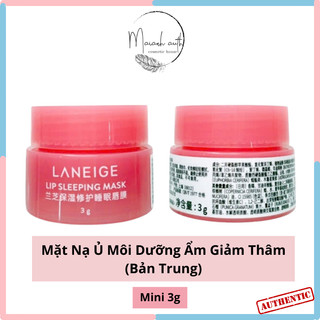 Mặt Nạ Ủ Môi Laneige 3gr - mặt nạ ngủ môi hỗ Trợ Dưỡng Ẩm Giảm Thâm 