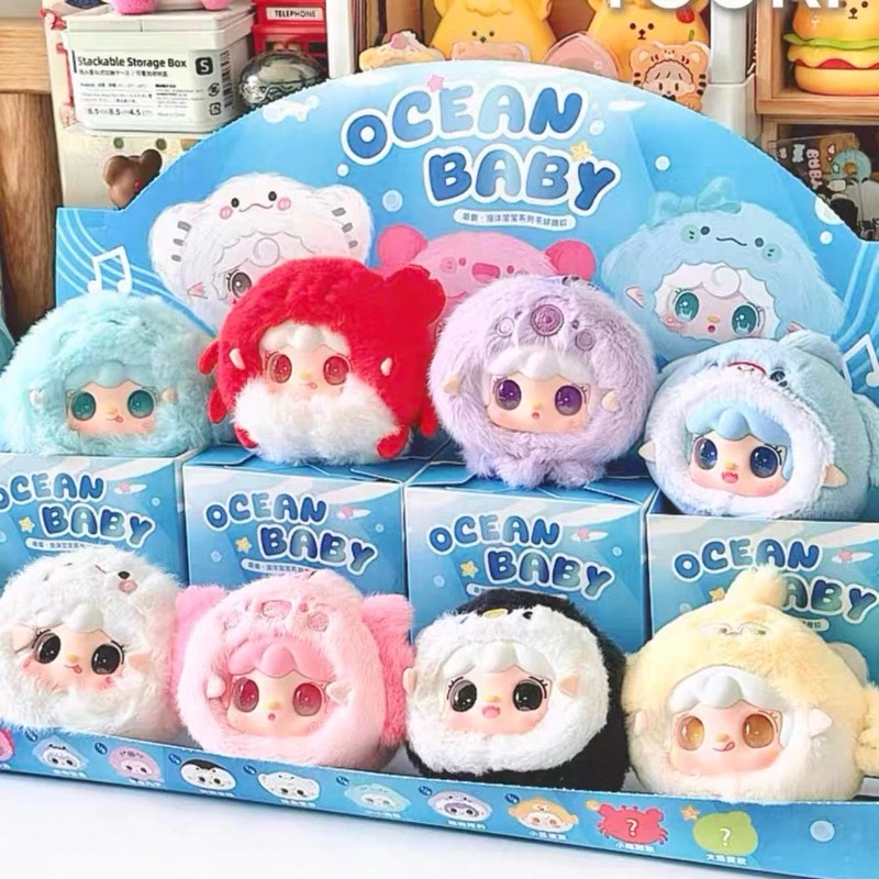 Yooki Ocean Baby Hải sản V6 (Blind box móc khóa set 8 hộp)
