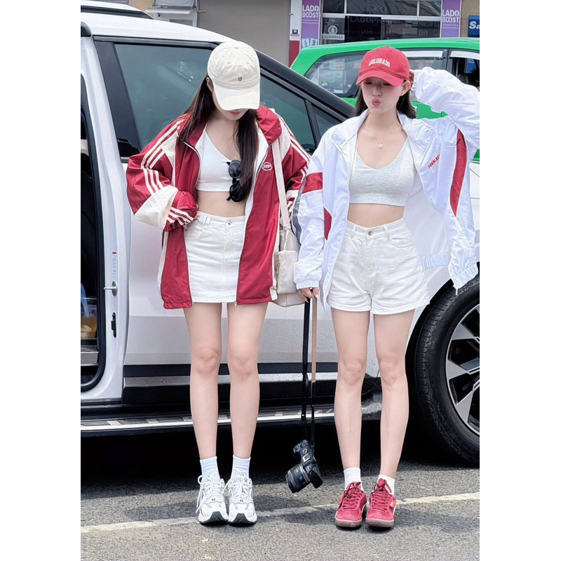 ÁO KHOÁC GIÓ NỮ CROPTOP