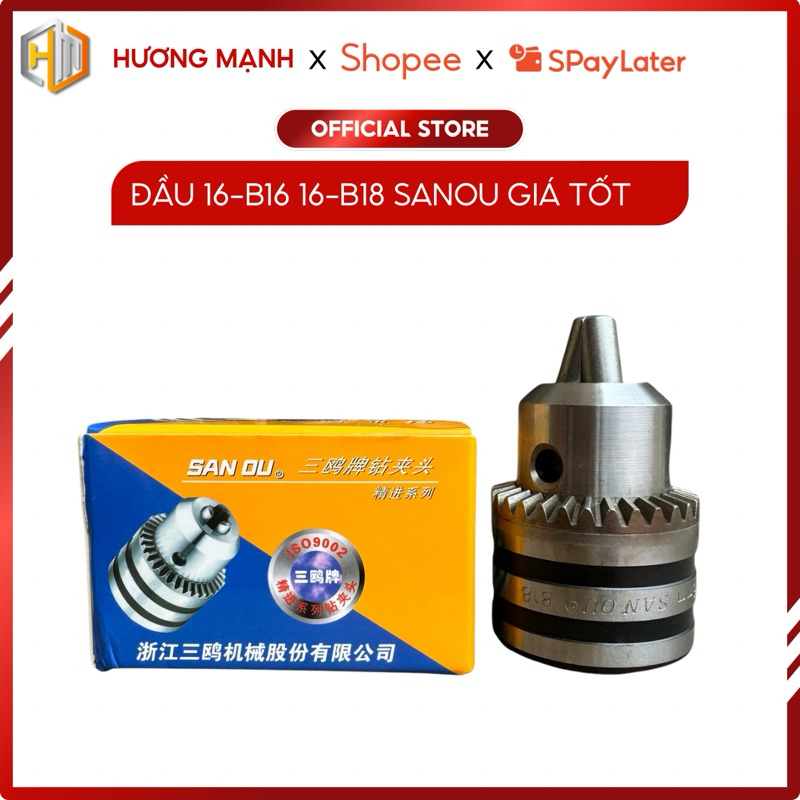Đầu mang ranh, đầu kẹp mũi khoan B16-16 và B16-18 giá tốt