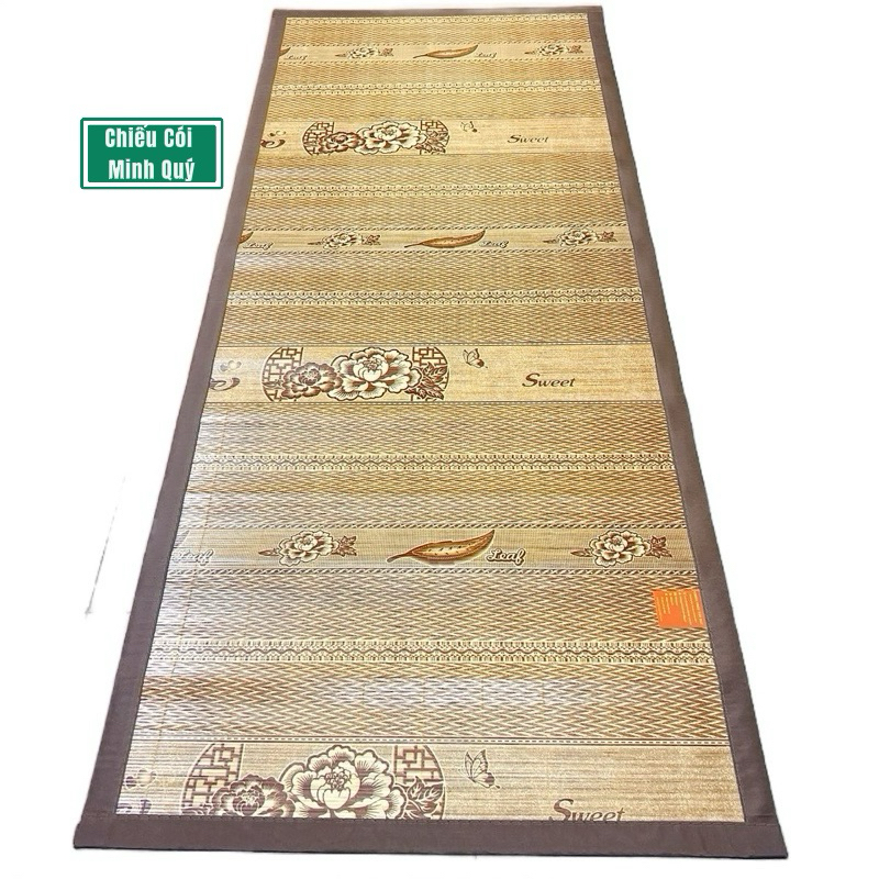 Chiếu trúc cá nhân lụa 90cm mát lạnh, mặt sau lót lụa bền, chắc