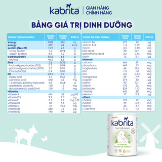 Sữa dê Kabrita Hà Lan số 2 cho bé - Lon 800g