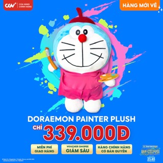 Gấu bông Doraemon phiên bản phim 2025 CGV Cinemas Vietnam.