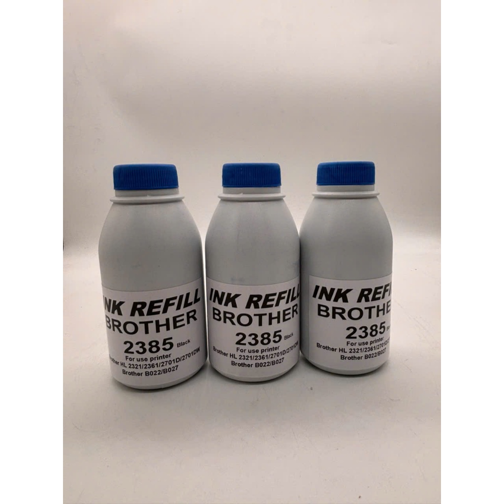Mực chai nạp Brother 2385 chuẩn đẹp , dùng cho máy in Brother HL 2321D / 2361DN / 2366DWW / 7535DW