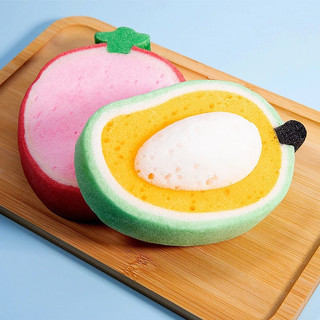. 2 Miếng mút rửa chén hình trái cây E28 Miếng mút rửa chén đáng yêu cute HME28