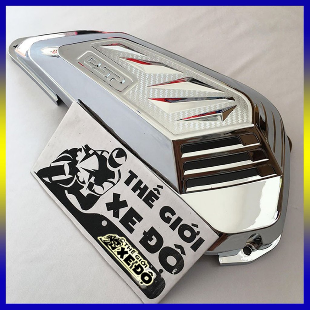 Ốp pô e Sh 2020 - 2021 - 2022 xi mạ crom - phụ kiện đồ chơi trang trí bầu lọc gió xe Sh Việt 150i 12