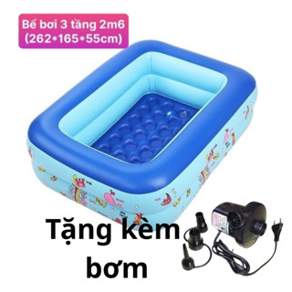 Hỏa tốc Bể Bơi Phao Cho Bé Mini Gấp Gọn Giá Rẻ - Kích Thước 1m2 1m3 1m5 1m8 2m1 2m6 3m - Hồ Bơi Phao Trẻ Em Dễ Dàng Bơm
