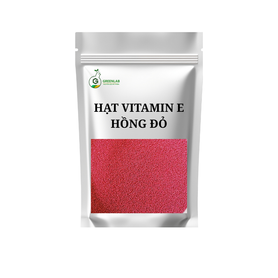 Colorlets Carmine (Hạt vitamin E hồng đỏ)  Greenlab - 5g / 10g / 25g - Nguyên liệu mỹ phẩm