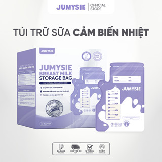 Túi Trữ Sữa Jumysie 240ml - Cảm Biến Nhiệt Độ An Toàn - Khoá Zip 2 Lớp Đảm Bảo Chắc Chắn Chống Rò Rỉ