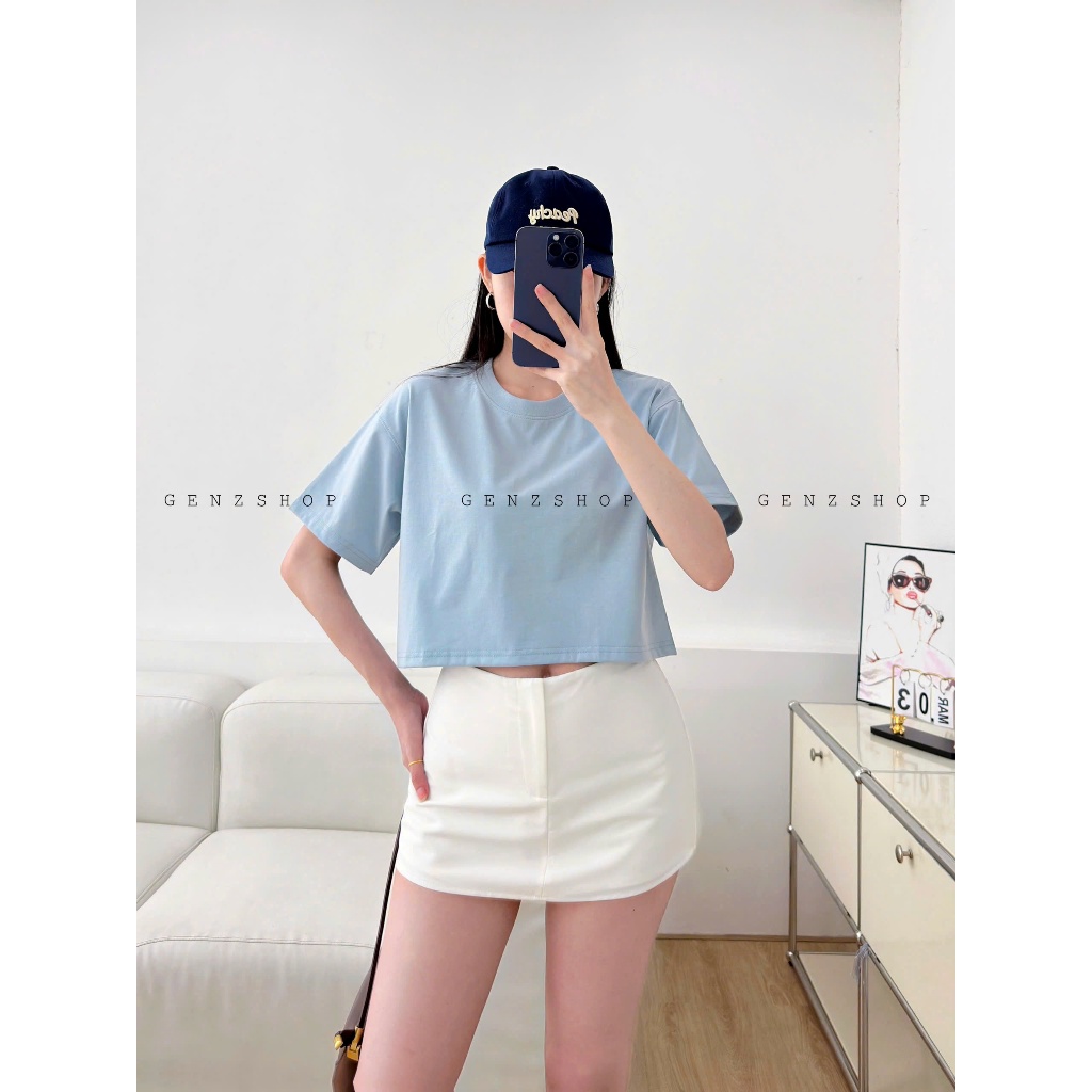 ÁO CROPTOP TRƠN FULL MÀU FORM RỘNG BEST SELLER BST26 | BigBuy360 - bigbuy360.vn