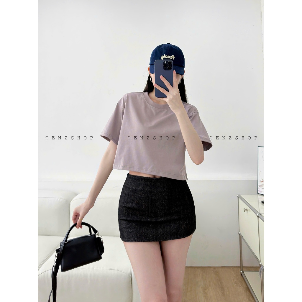 ÁO CROPTOP TRƠN FULL MÀU FORM RỘNG BEST SELLER BST26 | BigBuy360 - bigbuy360.vn