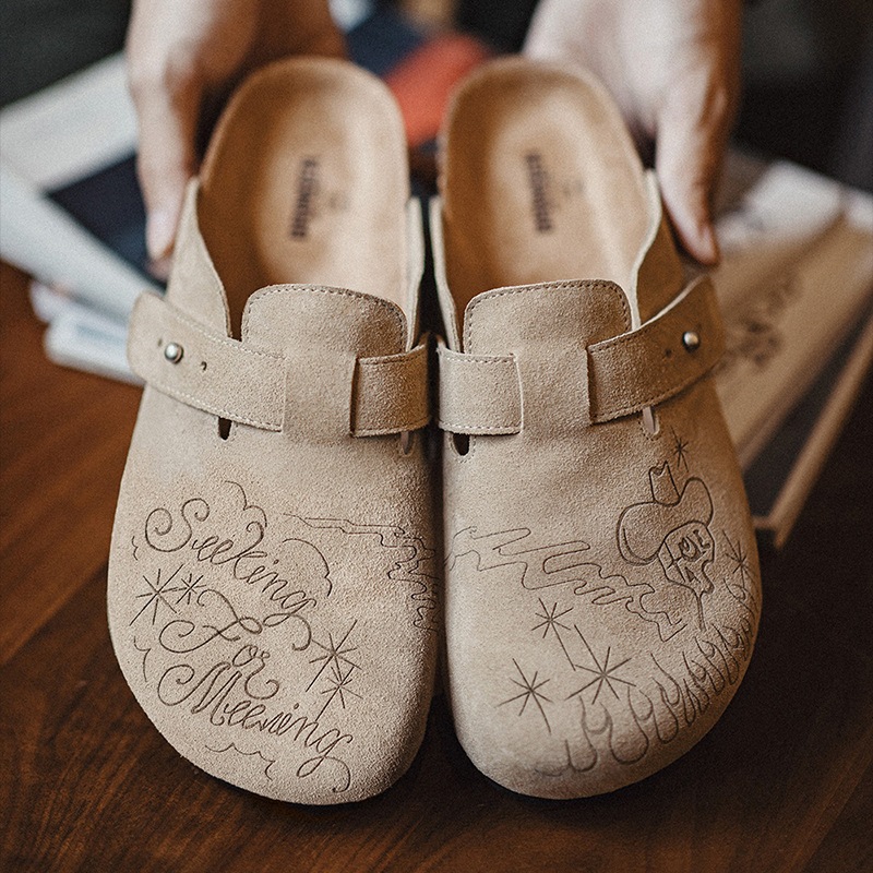 Dép sandal nam dép lê đế trấu Maden Mules Shoes