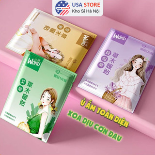 (SX 2025) SET 2 Miếng Dán Giữ Nhiệt Cơ Thể Cô Dâu WOMU Miếng Dán Đau Bụng Kinh - Thảo Dược Thiên Nhiên [SIZE LỚN 3 VỊ]