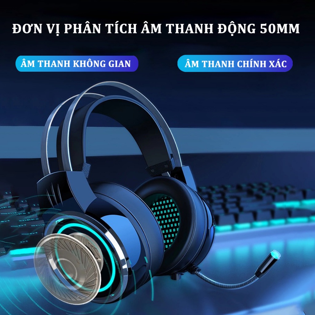Tai nghe chụp tai có dây gaming MKEPS G108, Bass Mạnh, Chống Ồn, Đeo Thoải Mái 8 Giờ | BigBuy360 - bigbuy360.vn