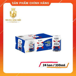 [Thùng 24 Lon] Bia 1664 Blanc 330ml – Bia Pháp Cao Cấp,, Nồng Độ 5%,Mát Lạnh Sảng Khoái