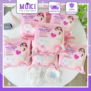 Miếng lót thấm sữa Mamicare,hút sữa chống tràn hiệu quả tiện ích bịch 30 miếng và 100 miếng Moki