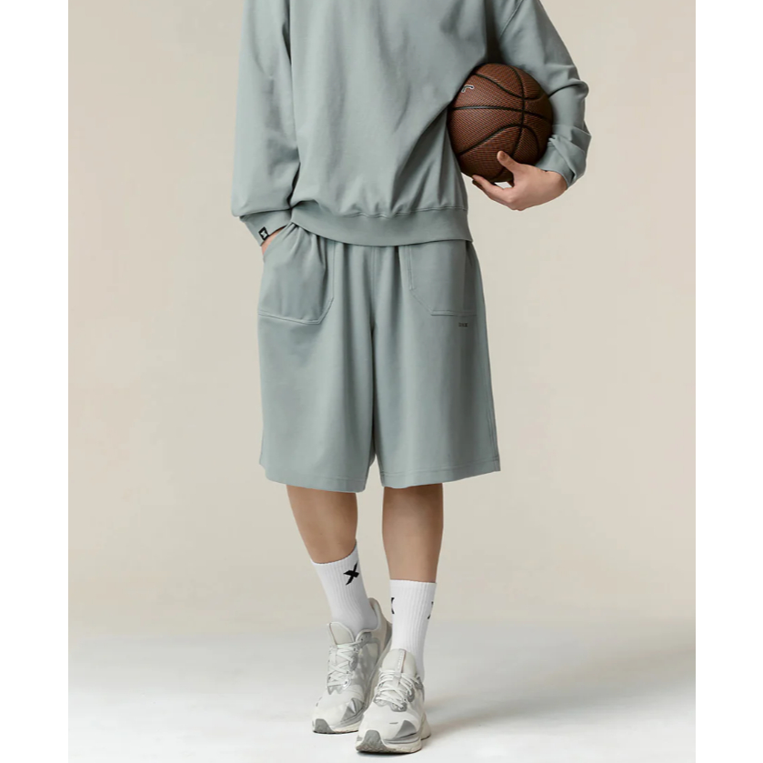 Quần short dài qua gối chất thun ống rộng nam unisex lưng bo chun X3xym1x xuất xịn - Có big size