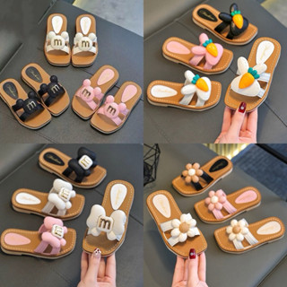 Dép lê gấu chữ M cho bé gái từ 3 đến 10 tuổi dễ thương