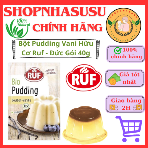 Bột Pudding Vani Hữu Cơ Ruf - Đức Gói 40g