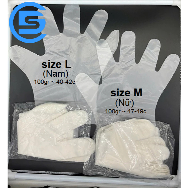 Bao tay nilon đa năng, loại dày dặn dai chắc, găng tay xốp dùng 1 lần tiện lợi G518-BaoTayNilon