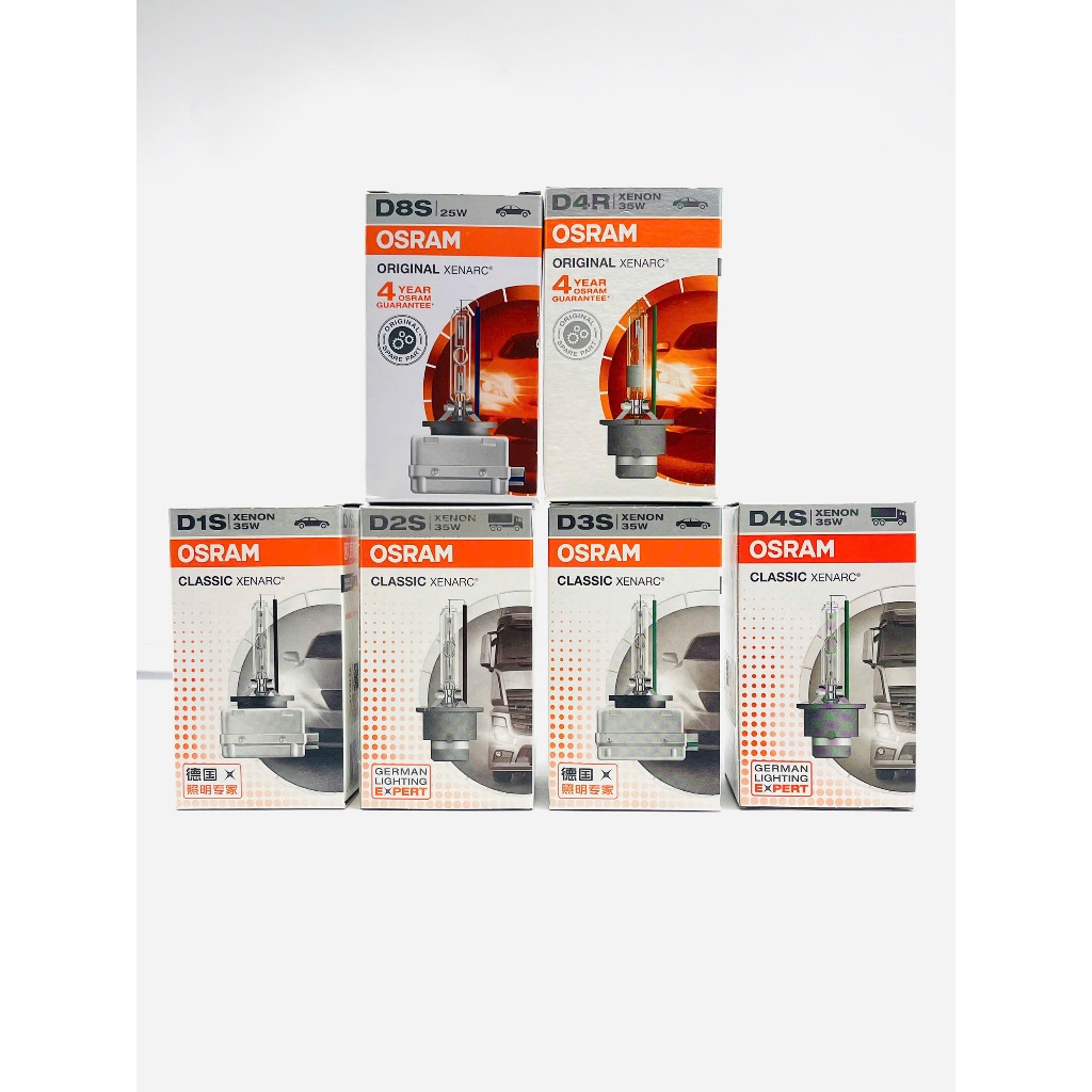 Bóng đèn Xenon OSRAM Classic D1S - D2S - D3S - D4S - D2R - D4R - D8S 12V 35W 4300K