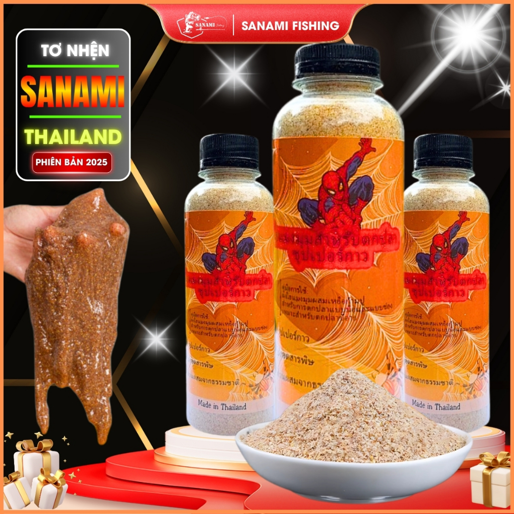 Bột Tơ Nhện Thái Lan Siêu Kết Dính Mồi Câu trộn mồi liên kết làm mồi vuốt câu tốc độ MO23