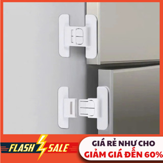COMBO 10 Chốt Gài Khóa Tủ Lạnh An Toàn Cho Bé Loại Tốt Bấm Chốt Mở Chống Kẹt Tay Khóa Ngăn Kéo #